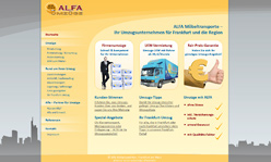 Webdesign und Suchmaschinen-Optimierung für Alfa International, Frankfurt