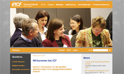 Webdesign und Website-Programmierung für ICF Deutschland