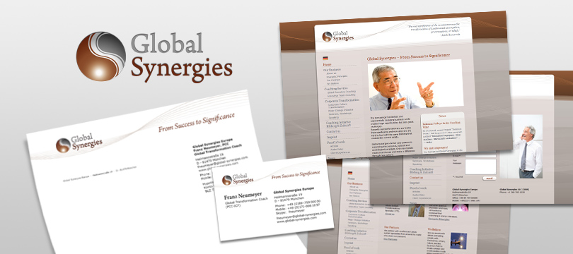 Global Synergies: Webdesign, Logo-Design, Corporate-Design, Website-Programmierung mit Content-Management-System